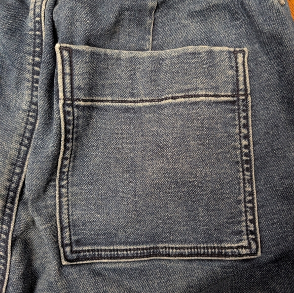 EUC J. Crew Utility Denim Jogger Pants Ladies Size 30 Elastic & Button Zip Waist - Picture 5 of 11